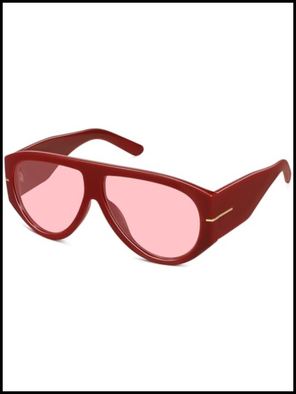 Oversized Aviator Sunglasses UV400 Protection Retro Trendy Big Shades